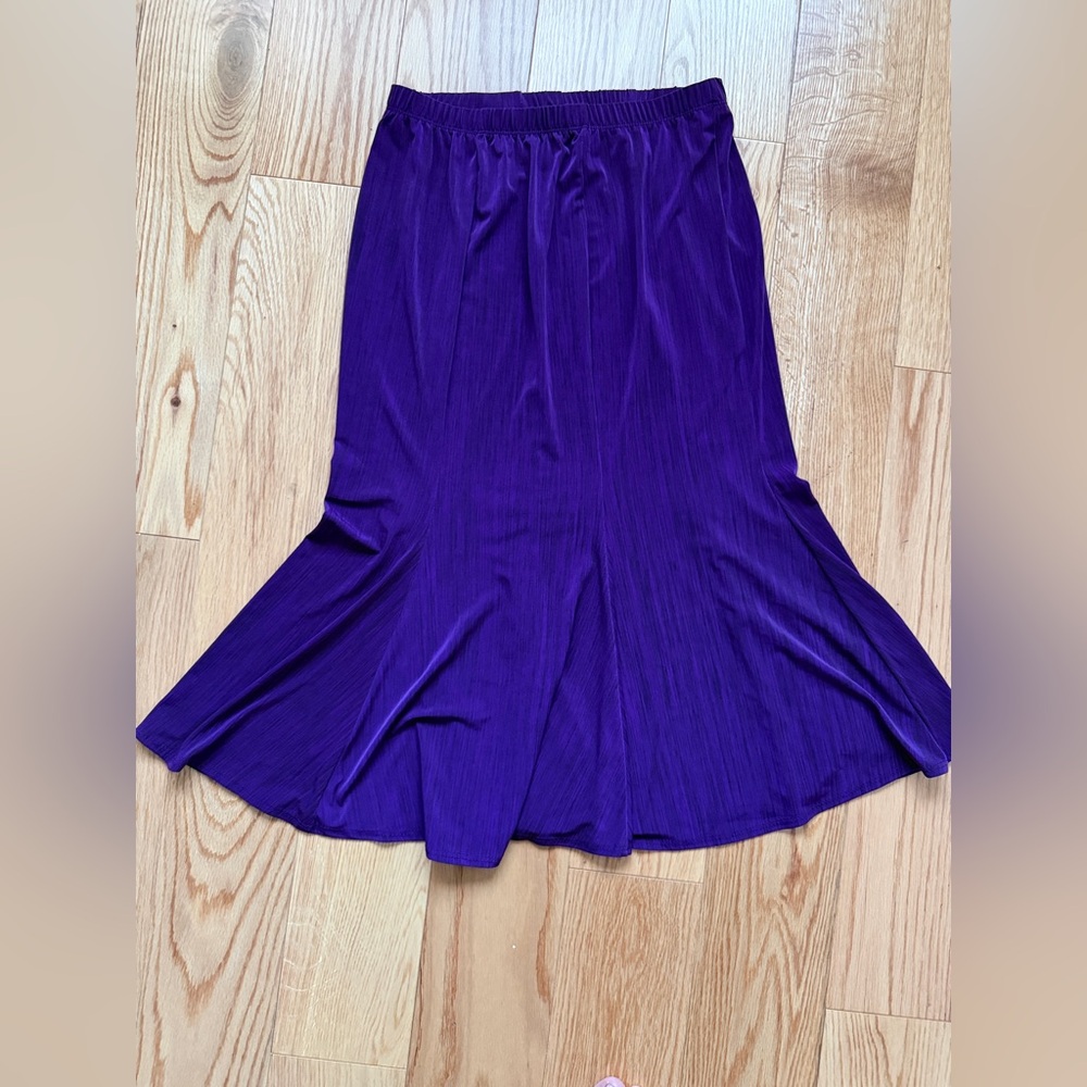 Antthony Vibrant Purple A-Line Skirt